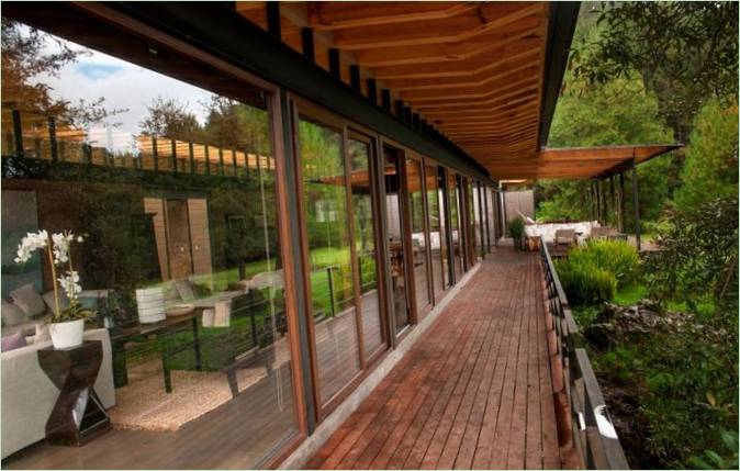 Træterrasse på terrassen