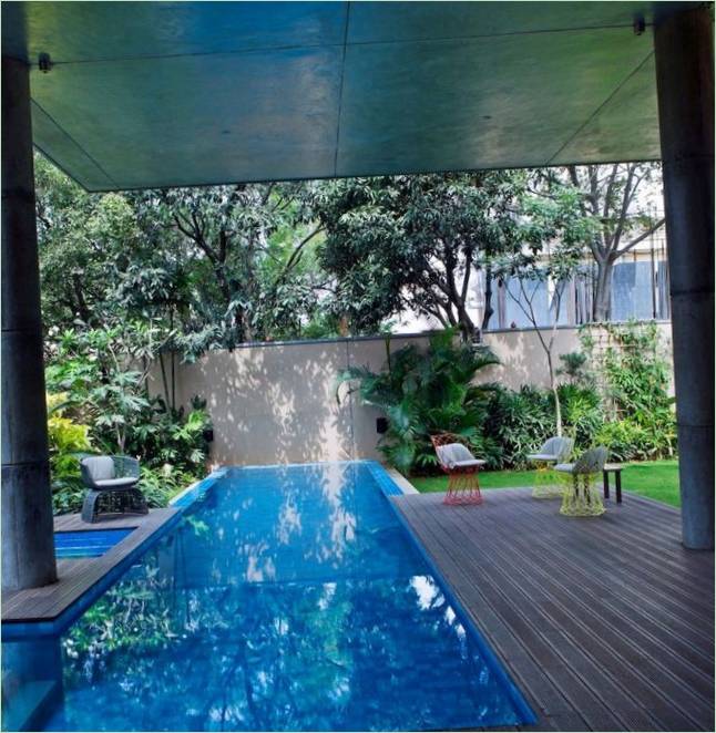 Poolen i Booke House af Khosla Associates