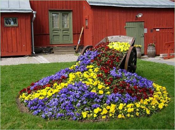 Oprindeligt blomsterbed