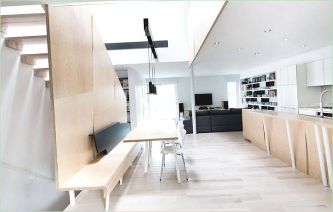 Boliginteriør - Lajeunesse Residence projekt af naturehumaine udviklere i Montreal, Canada