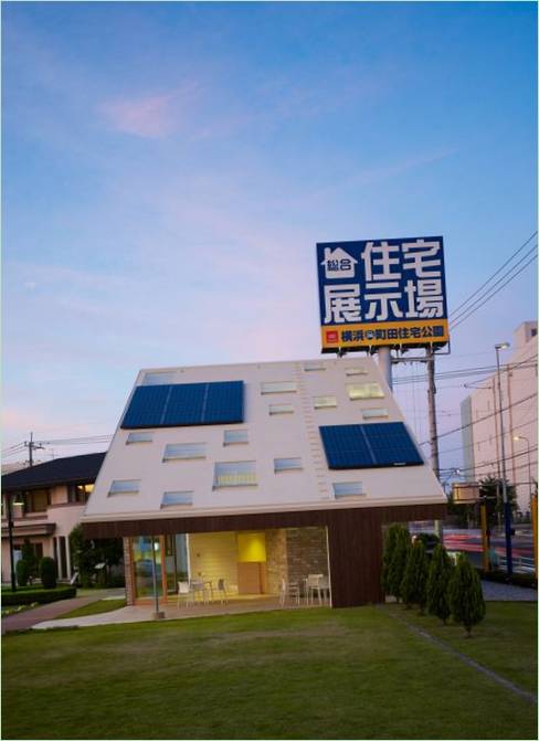 Usædvanligt hus "ABC Center House" i Yokohama