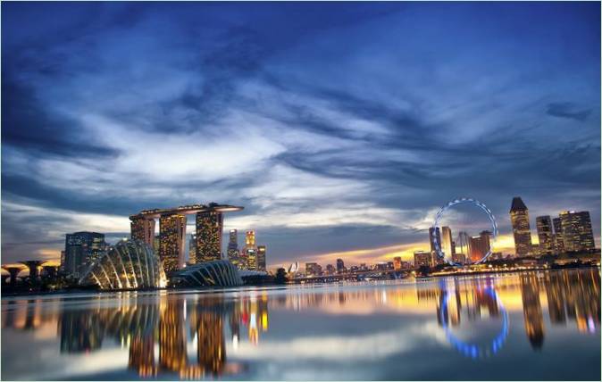 Smuk husudsigt i Singapore