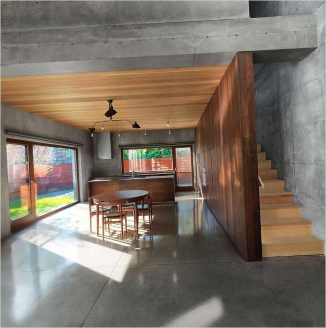 Betonvægge i huset
