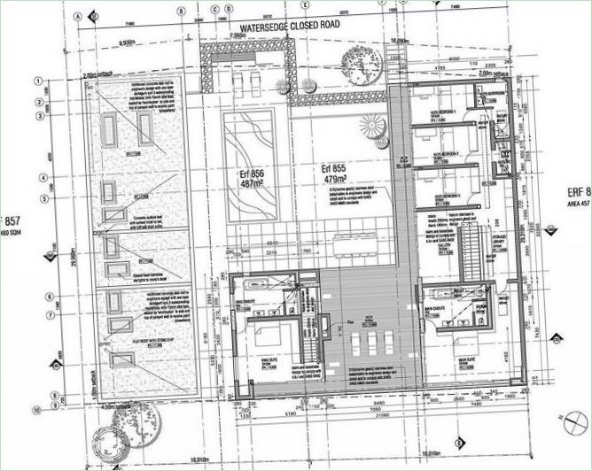 En plan for et pragtfuldt strandhus i Cape Town