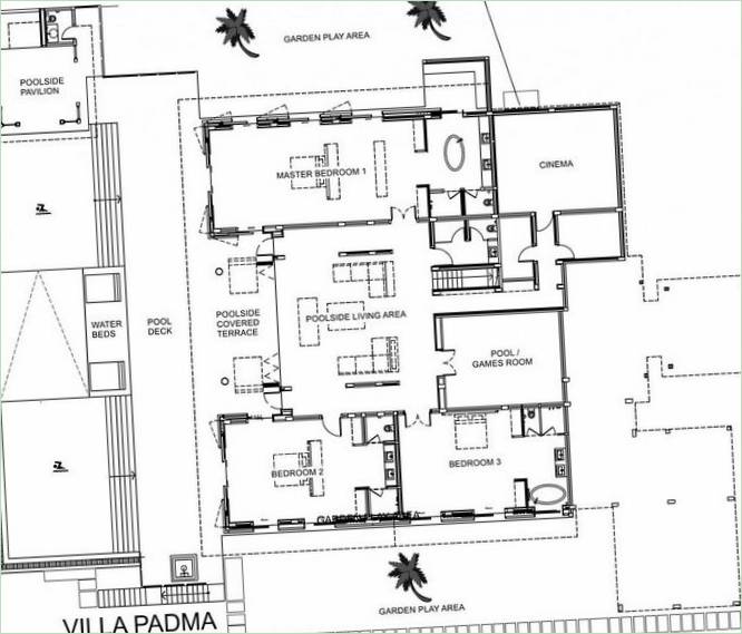 Villa Padma stueplan