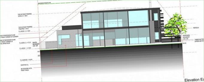Skematisk oversigt over huset