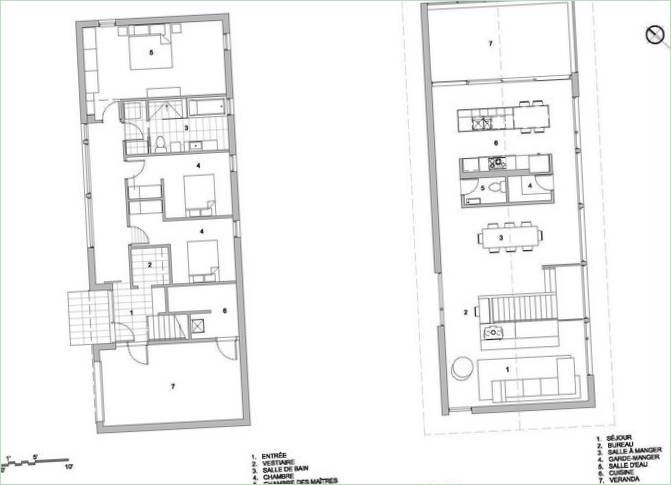 Grundplaner for en privat bolig Résidence Panorama