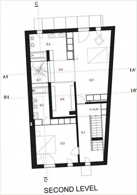 Interiør af et moderne sommerhus med minimalistisk design i hvide toner af Humberto Conde, Parede, Cascais, Portugal