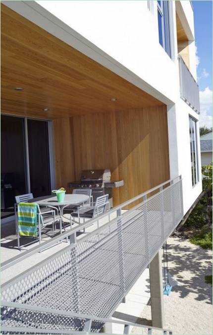 Solterrasse af beton til solbadning