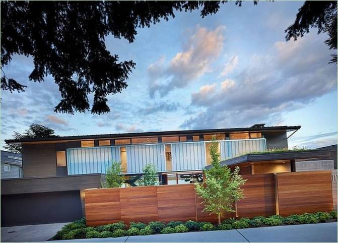 Courtyard House-residensen ved Lake Washington, Seattle (USA)