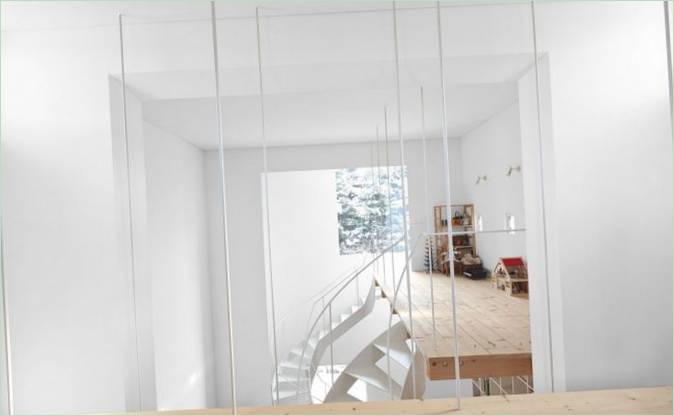 Legeplads på øverste etage af huset