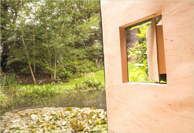 Forest Pond House i skoven