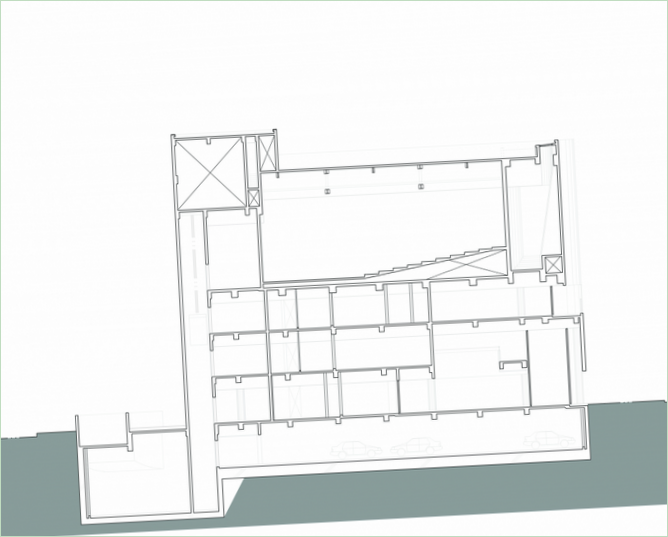 Konstruktionsdiagram af Neulsam Kirke