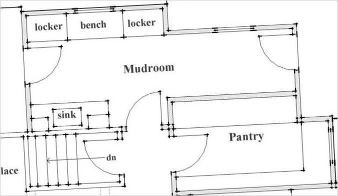 Grundplan af privat hus