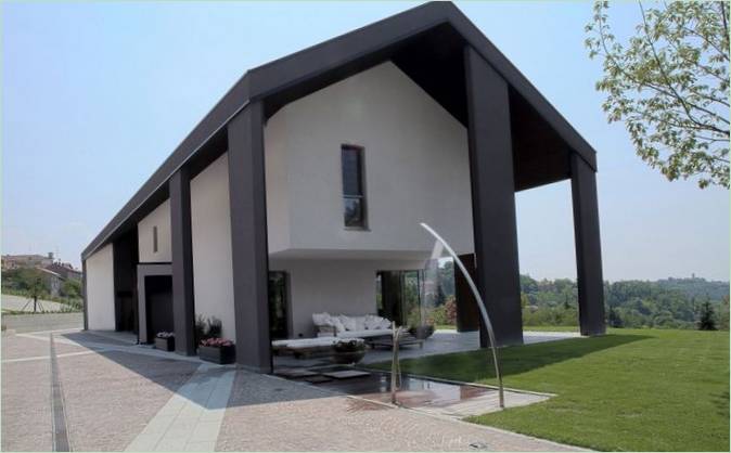 Design af den private villa Casa_M_SSM af den berømte Diego Bortolato i Monferrato, Italien