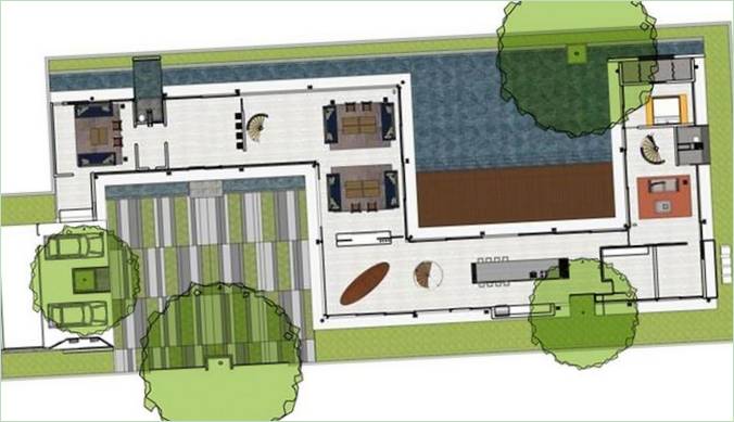 Planen for Svarga Residence på Bali