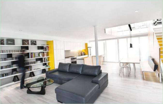 Interiør af et hus - Lajeunesse Residence projekt af naturehumaine udviklere i Montreal, Canada
