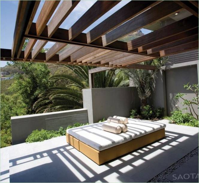 Terrasse til massage og spabehandlinger