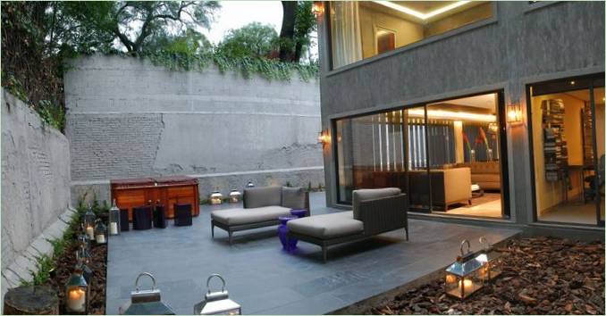 Indretning af et kontor i et hus i Mexico City, Mexico