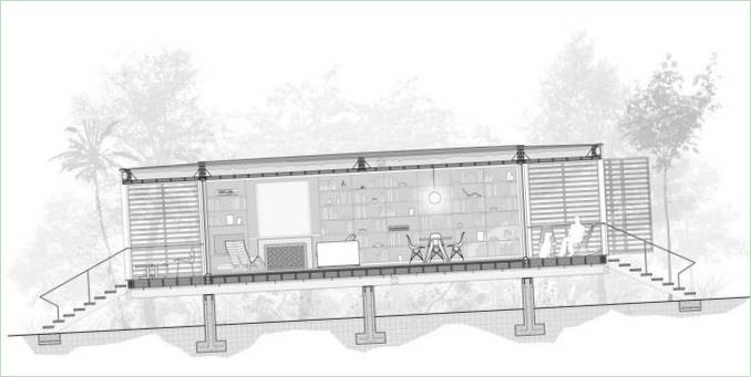 Brillhart House plan af Brillhart Architecture