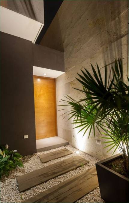 Casa Ming-residensets gårdhave i Mexico