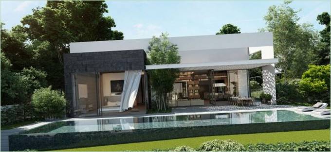 Landskabsdesign af et hus Privat