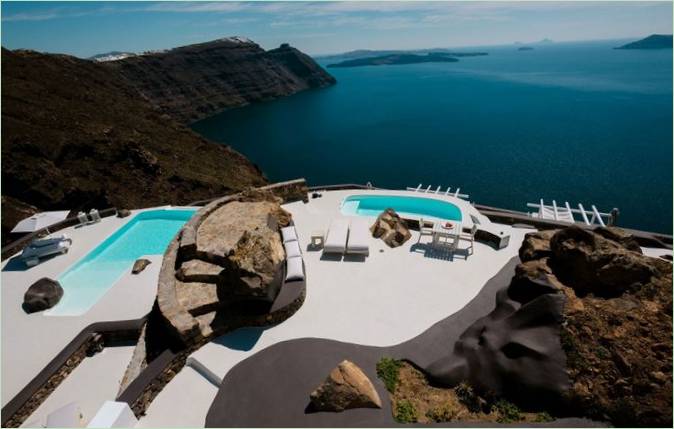 Aenaon, den perfekte hvide villa på øen Santorini i Grækenland