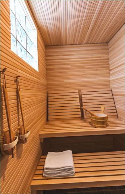 Sauna på Hall House Country House i Minnesota