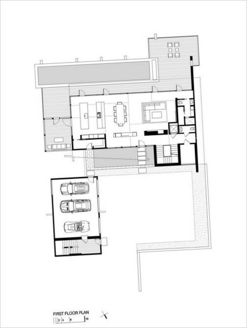 Projekt af en moderne to-etagers Wissioming Residence