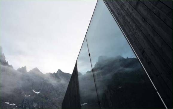 Moderne design af Trollwall Restaurant