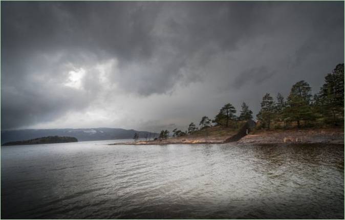 Sørbråten-halvøen i Sverige
