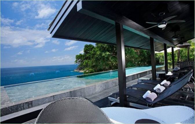 Villa Yin's terrasse i Thailand