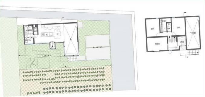 Grundplaner for Kawate Residence