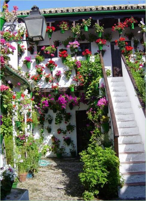 Dekoration i baghaven i Cordoba