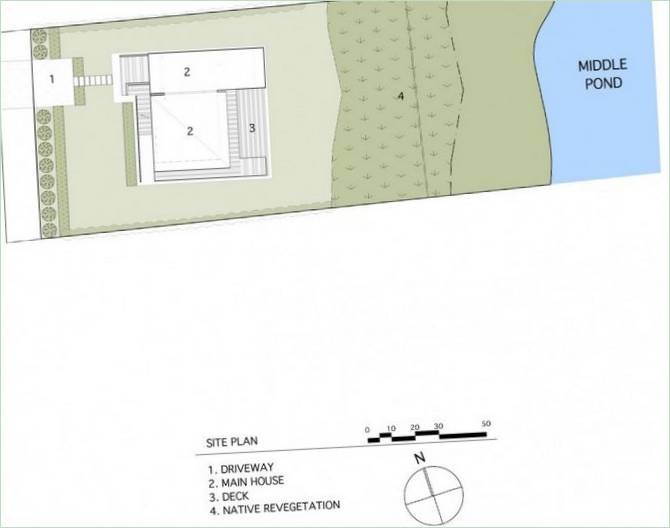 Bates Masi Architects' hus i New York. Plan