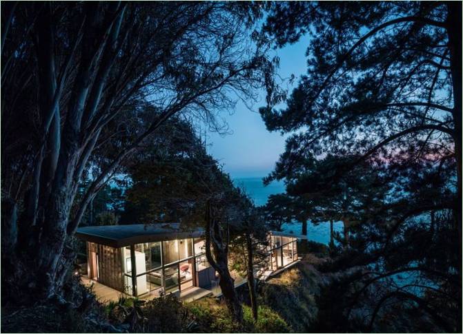 Fall House landsted på Big Sur-kysten