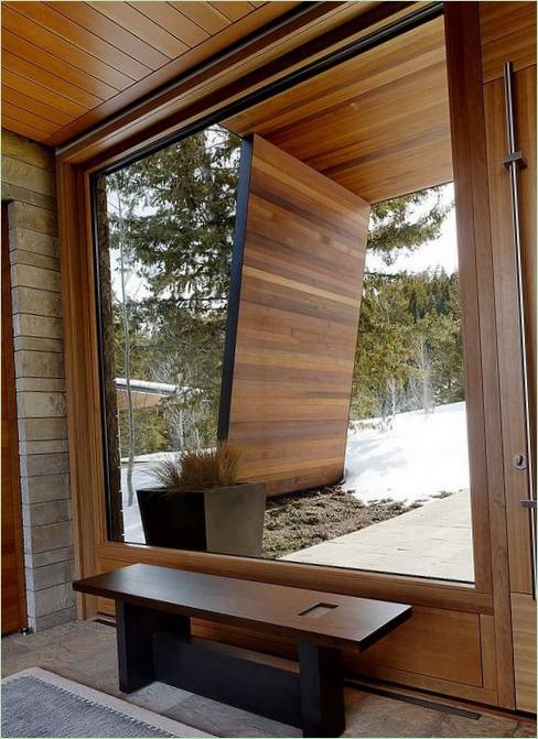 Indgangspartiet i Wyoming Butte Studio af Carney Logan Burke Architects