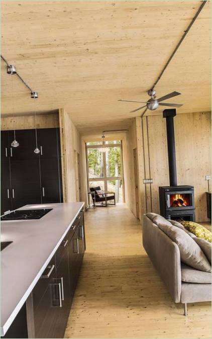 Træ med krydslamineret tømmer Residence trægulv og -loft