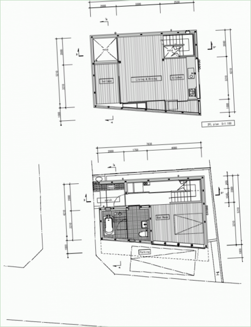 Grundplaner af et fritliggende hus Mishuku II
