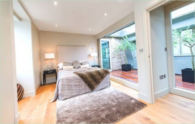 Ruston Mews hjem soveværelse indretning i London