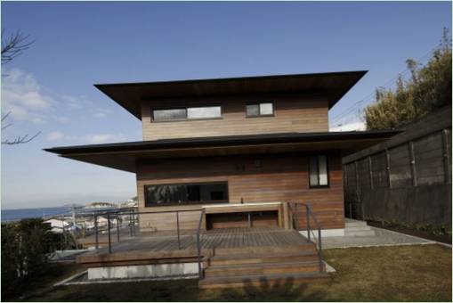 T-hus med terrasse af Kidosaki Studio, Japan