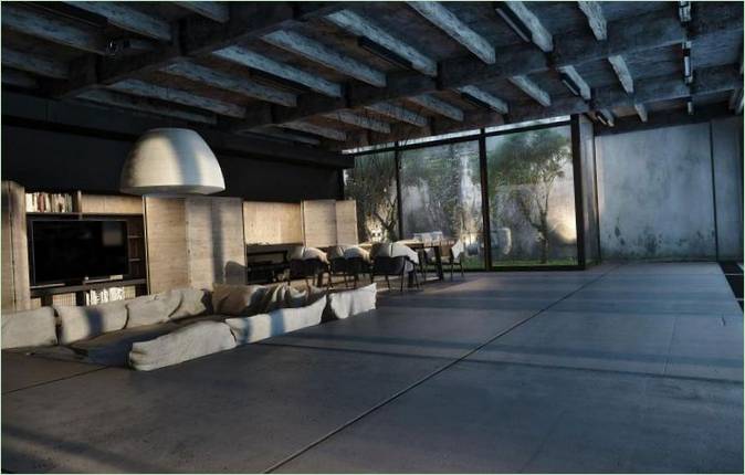 Da House af Igor Sirotov Architects tjener også som garagetag