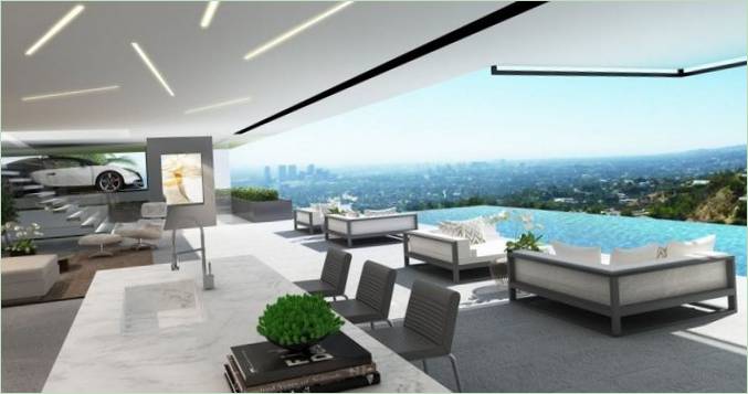Prestigefyldt bolig på Sunset Plaza Drive i Los Angeles, USA