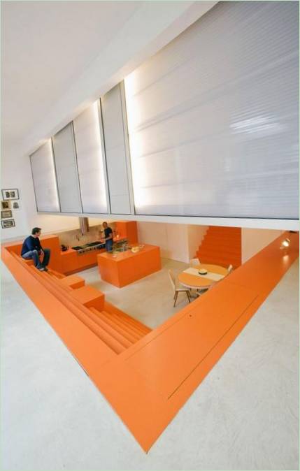 Indretning af et hus i Rotterdam i Holland