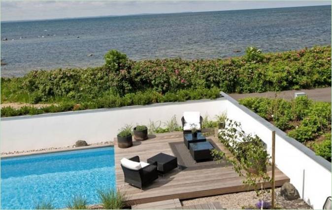 Poolen på Villa Nilsson i Sverige