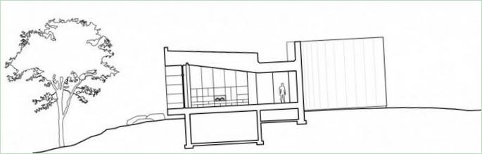 Plan for et landhus i skoven