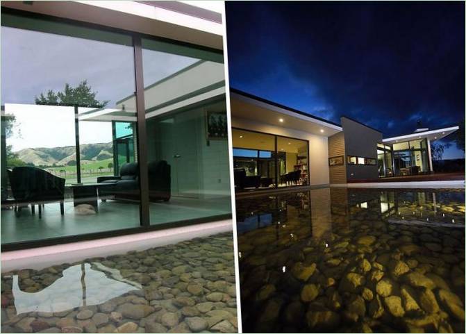 Kunstig dam foran Rotopai Residence