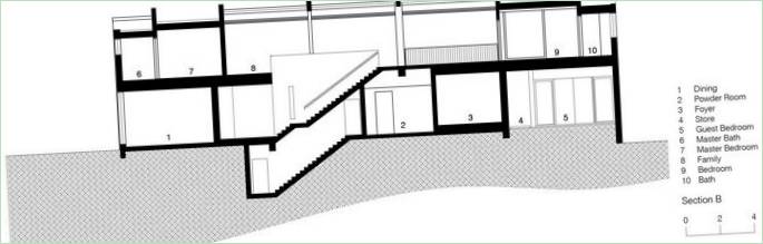 Plan for Screen House af K2LD Architects