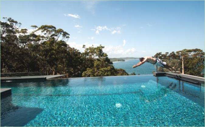 Swimmingpool i Dudley-projektets landsted i Australien