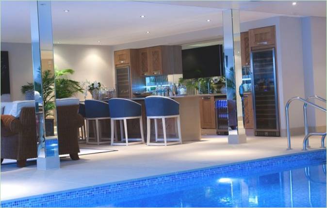 Swimmingpool på High View Manor i England